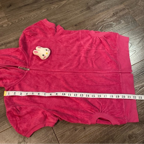 Vintage Juicy Couture Terry zipup hoodie sleeveless kawaii style full back logo - Picture 6 of 10